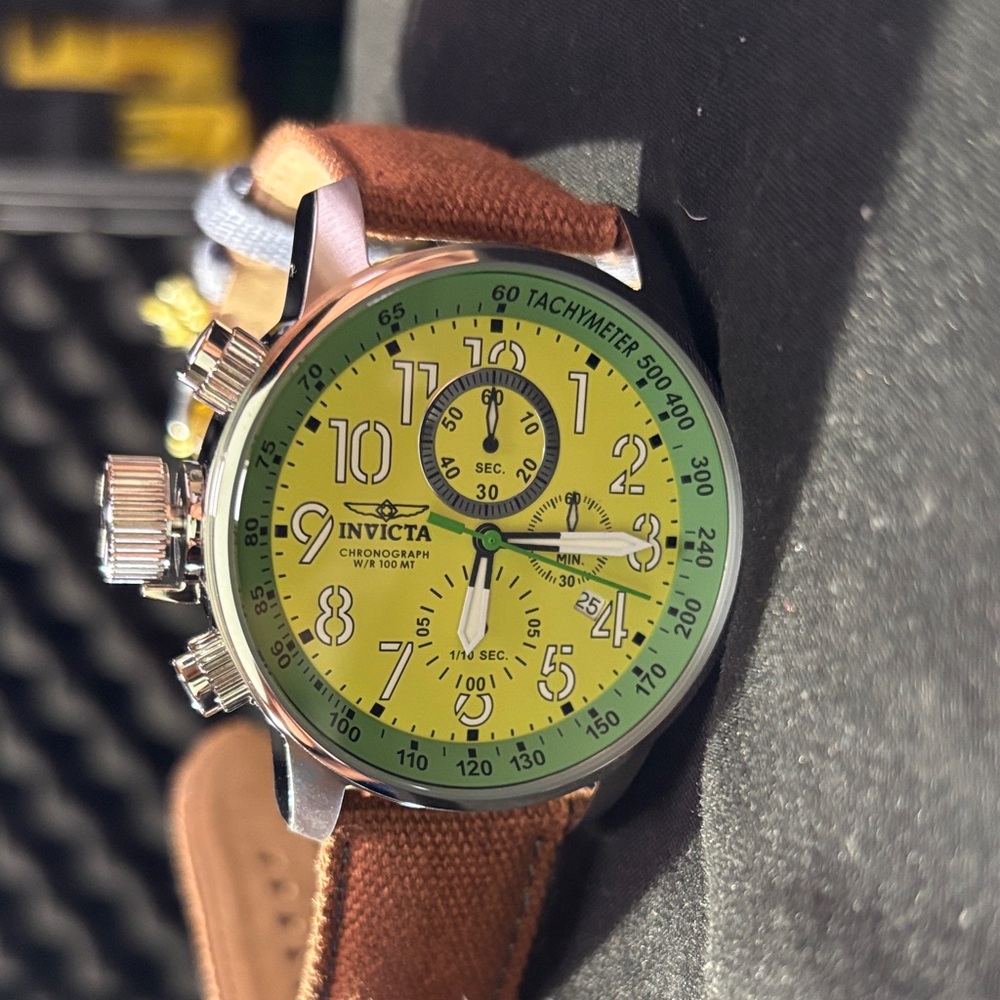 Invicta 12078 I-Force 46mm Green Dial Chronograph Men’s Watch